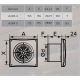 Вентилятор AURA 4C Chrome (хром)